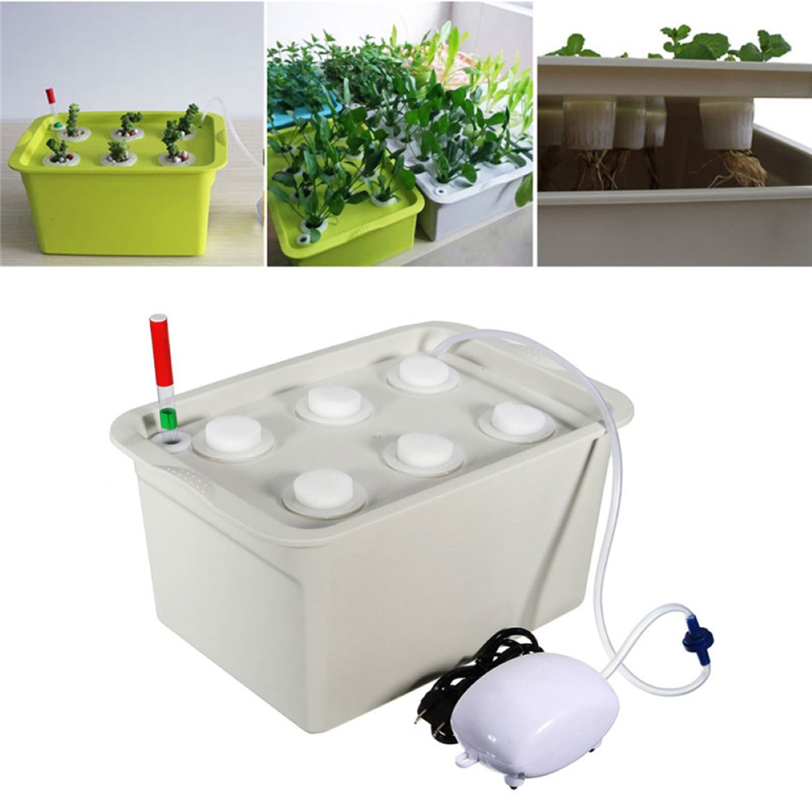 Suidie Indoor 6-Hole Hydroponic Grow Kit