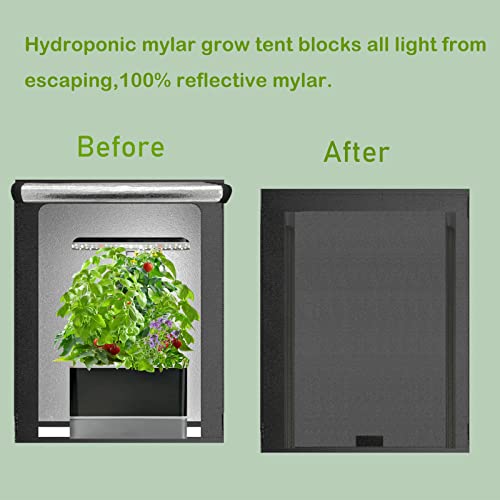 Compact Grow Tent for Indoor Hydroponics 48"x34"x50