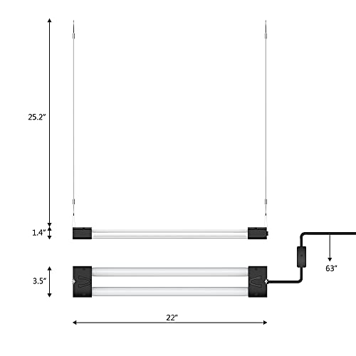 Linkable Full Spectrum LED Grow Light for Plants