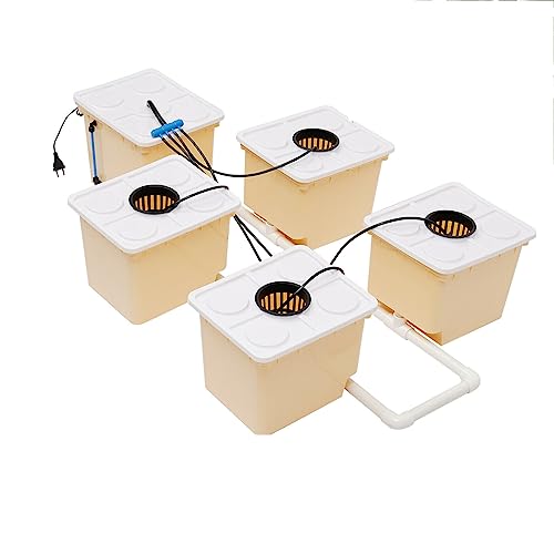 5-Bucket Hydroponic Growing System for Indoor Plants