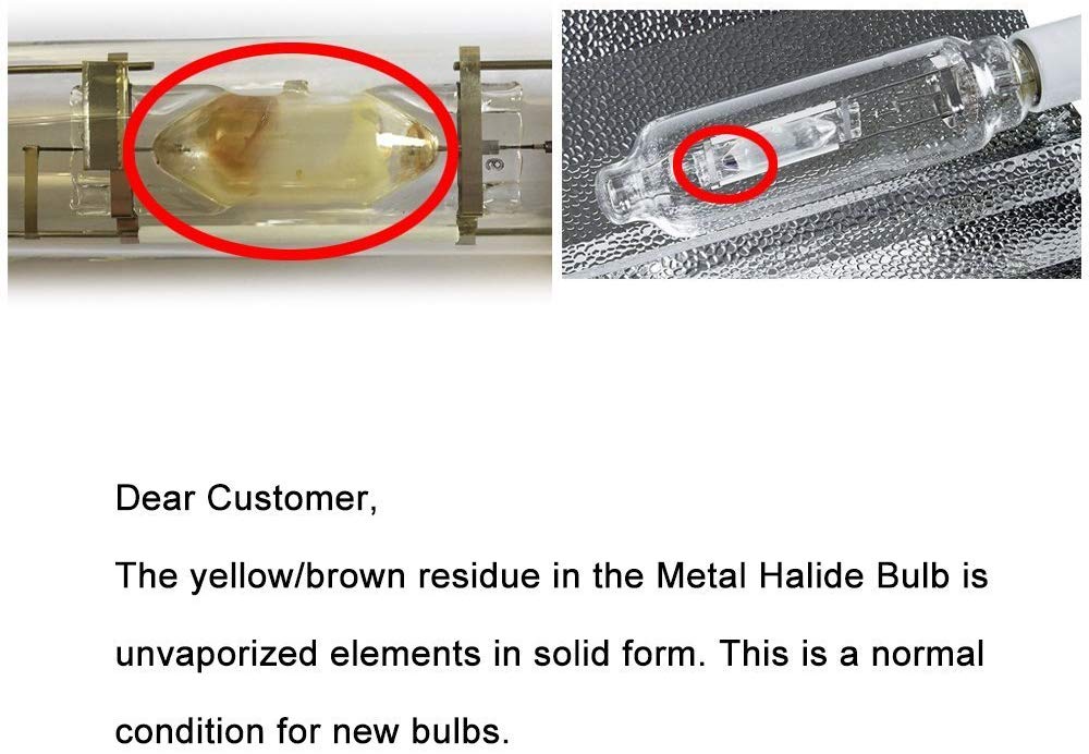 iPower 1000 Watt Metal Halide Grow Light Bulbs