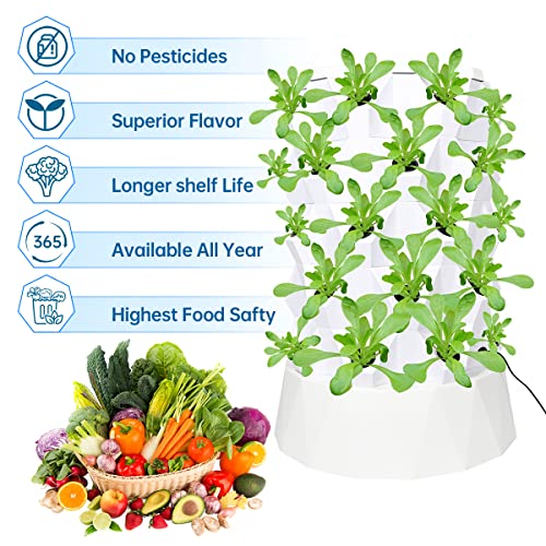 ZXMT 40-Pot Hydroponic Tower Growing System