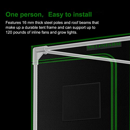 MELONFARM Hydroponic Grow Tent with Removable Tray