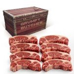 Grumpy Butcher New York Strip Steaks, 8-Pack