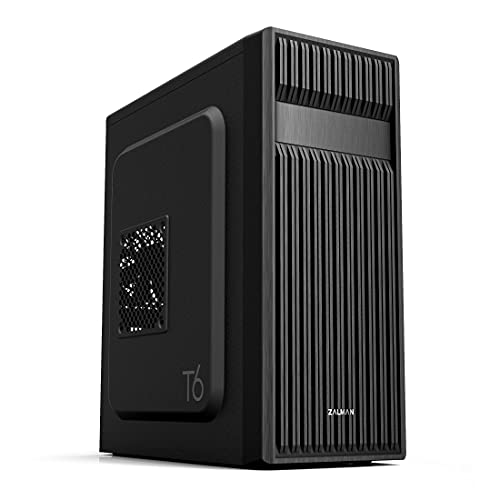 T6 Series Black ATX Case with Pre-Installed Fan