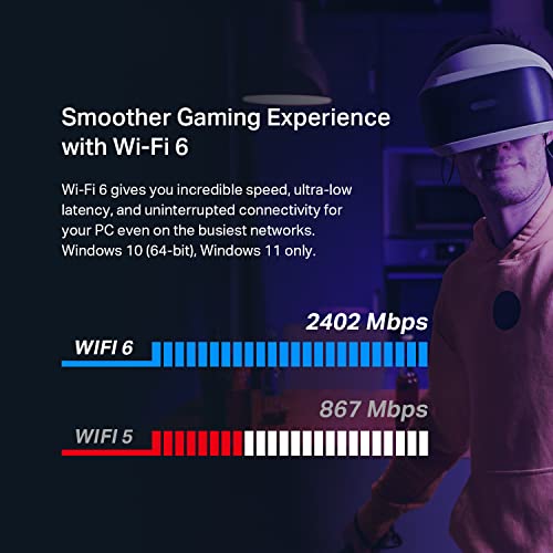 TP-Link WiFi 6 PCIe Card for Desktop Gaming