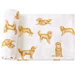 Golden Retriever Baby Swaddle Blanket, Soft & Large