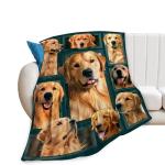 Cozy Golden Retriever Throw Blanket for Everyone