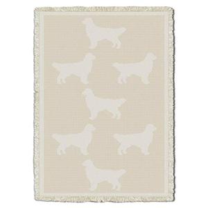 Golden Retriever Tapestry Blanket for Dog Lovers