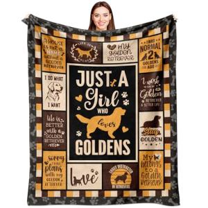Golden Retriever Throw Blanket for Dog Lovers