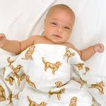 Golden Retriever Baby Swaddle Blanket, Soft & Large