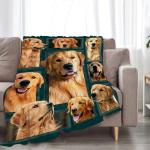 Cozy Golden Retriever Throw Blanket for Everyone