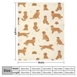 Golden Retriever Fleece Throw Blanket for Everyone