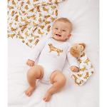 Golden Retriever Print Muslin Baby Swaddle Blanket
