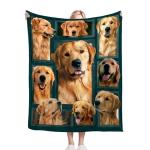 Cozy Golden Retriever Throw Blanket for Everyone