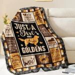 Golden Retriever Throw Blanket for Dog Lovers