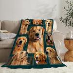 Cozy Golden Retriever Throw Blanket for Everyone