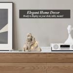 Hand-Sculpted Granite Dog Memorial with LED Candle