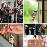 Golden Retriever Keepsake Hair Collection Keychain