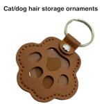 Golden Retriever Memorial Keychain and Pet Hair Pendant