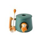 3D Golden Retriever Ceramic Mug with Lid & Spoon