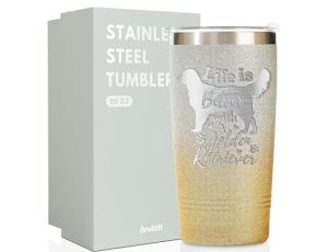 Golden Retriever Travel Mug for Dog Lovers