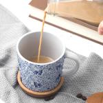 Golden Retriever Blue Toile Coffee Mug for Dog Lovers