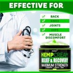 Maximum Strength Natural Hemp Joint and Muscle Cream