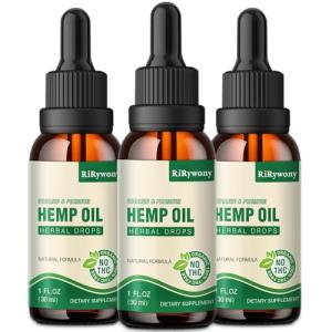 High Potency Hemp Oil 25,000mg - 3-Pack