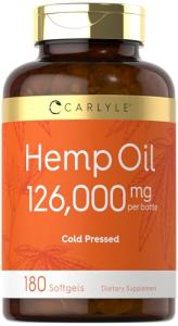 Carlyle Hemp Oil Capsules - 126,000 mg, 180 Count