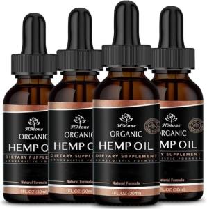 Maximum Strength Hemp Oil - 4 Pack CO2 Extract