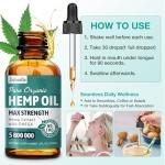 ZiehooGe Organic Hemp Oil Drops - Max Strength 2 Pack