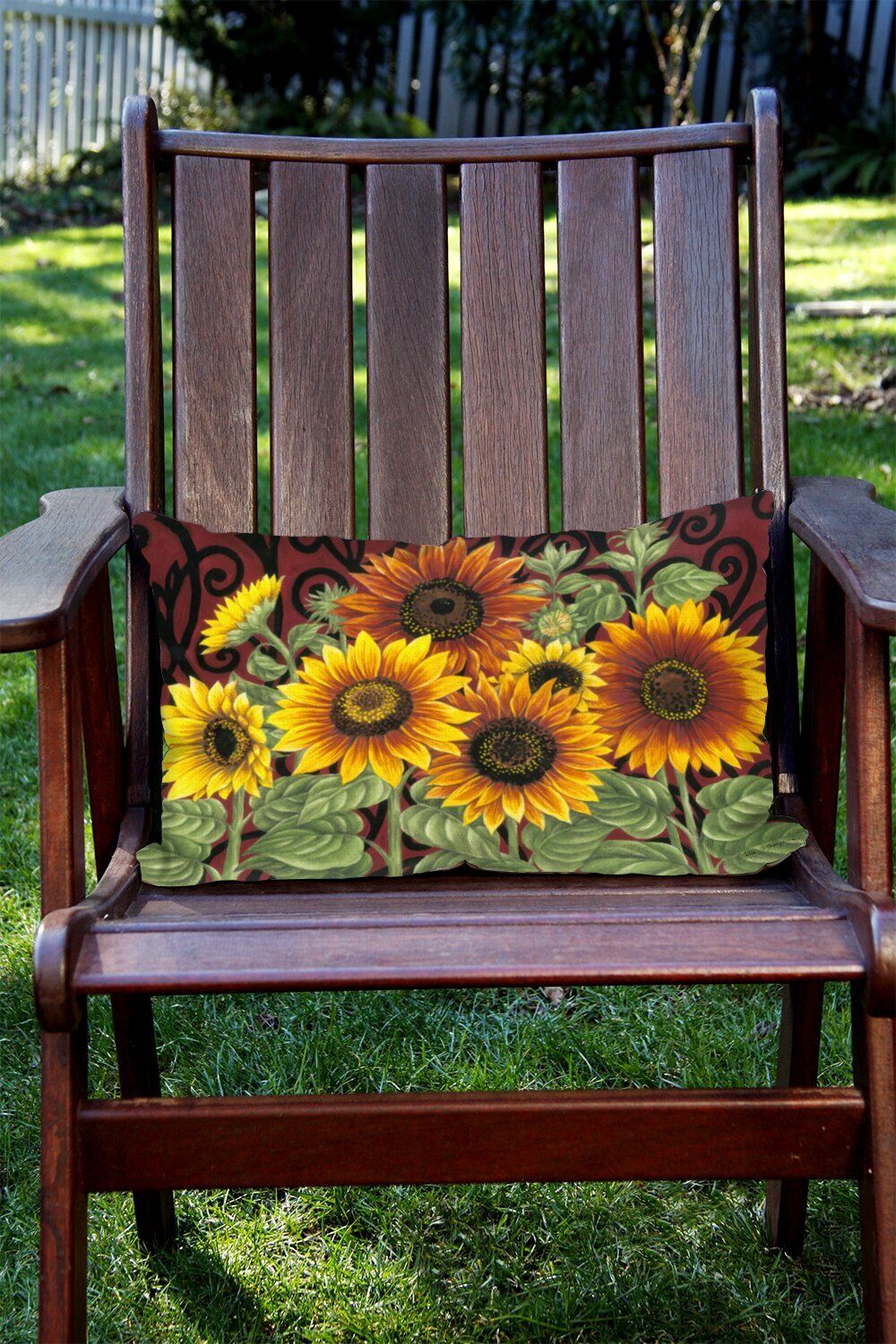 Toland Sunflower Medley Outdoor Pillow Cases (Set of 2)