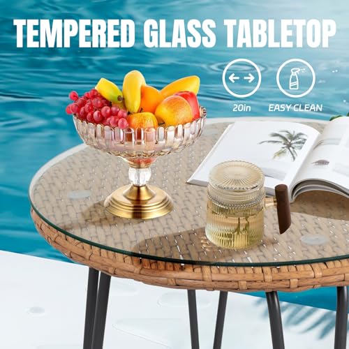 AONELAS 3 Piece Outdoor Bistro Set