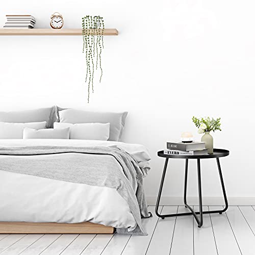 Danpinera Weather Resistant Small Round Side Table