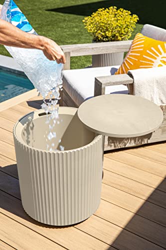 Veradek 2-in-1 Outdoor Cooler Side Table