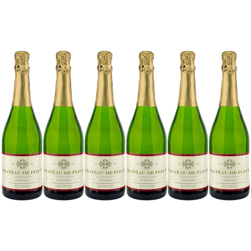 Chateau De Fleur Sparkling Wine: Non-alcoholic, 6 Pack