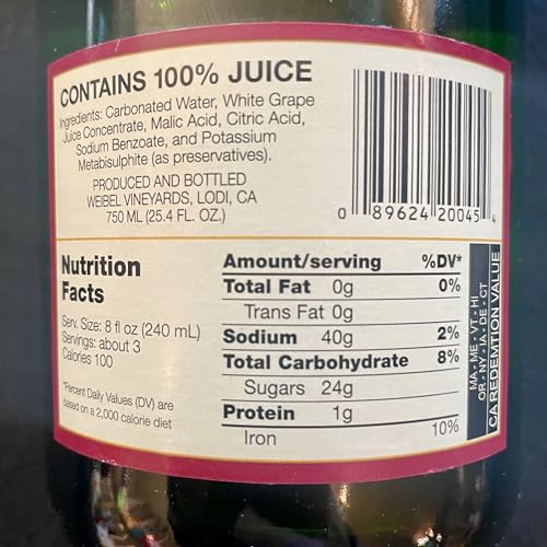 Chateau De Fleur Sparkling Wine: Non-alcoholic, 6 Pack
