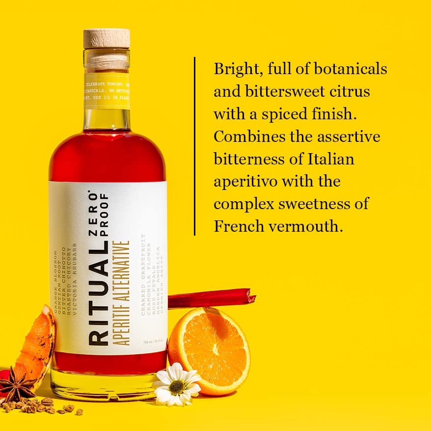 RITUAL ZERO PROOF Aperitif - Award-Winning Non-Alcoholic Spirit