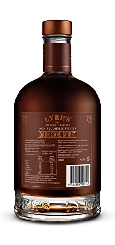 Lyre's Dark Cane - Non-Alcoholic Spirit - Dark Rum Style | Gold Medal Winner | 23.7 Fl Oz