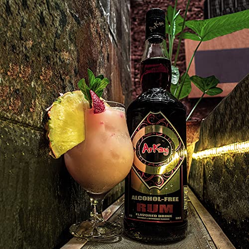 ArKay Non-Alcoholic Rum | Make Great Zero Proof Cocktails | Rum Alternative | 0 Calories 0 Sugar |