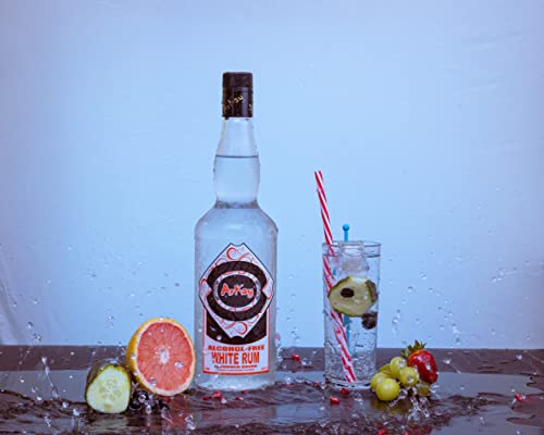 ArKay Non-Alcoholic White Rum | Make Great Zero Proof Cocktails | 0 Calories 0 Sugar | 33 FL Oz |