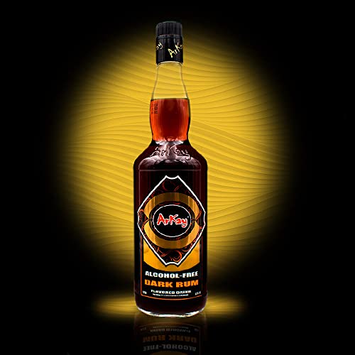 ArKay Non-Alcoholic Dark Rum | Make Great Zero Proof Cocktails | Rum Alternative | 0 Calories 0 Sugar |
