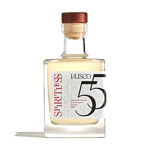 SPIRITLESS Jalisco 55 | Non-Alcoholic Tequila Spirit | Fully Distilled Mocktail & Cocktail Ingredient | For Halfsies or Fully Spiritless | Non-GMO & Vegan | 375 ml (Pack of 1)