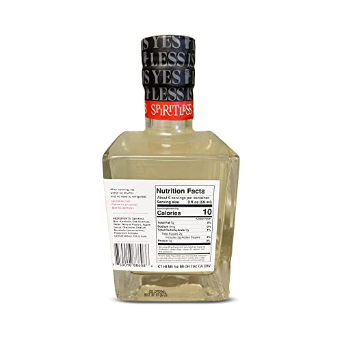 SPIRITLESS Jalisco 55 | Non-Alcoholic Tequila Spirit | Fully Distilled Mocktail & Cocktail Ingredient | For Halfsies or Fully Spiritless | Non-GMO & Vegan | 375 ml (Pack of 1)