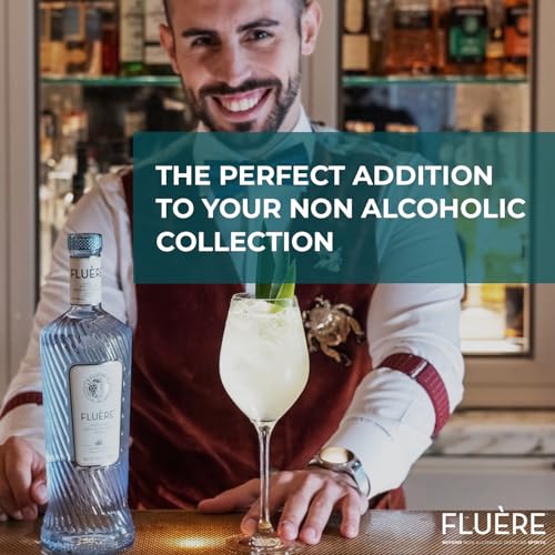 FLUÈRE Mezcal/Tequila Alternative - Smoked Agave, Non-Alcoholic Distilled Spirit, 23.7 Fl Oz | Low Calories | Created for Cocktails | Non-Alcoholic Mezcal Alternative