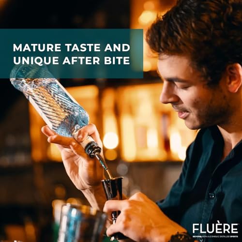 FLUÈRE Mezcal/Tequila Alternative - Smoked Agave, Non-Alcoholic Distilled Spirit, 23.7 Fl Oz | Low Calories | Created for Cocktails | Non-Alcoholic Mezcal Alternative