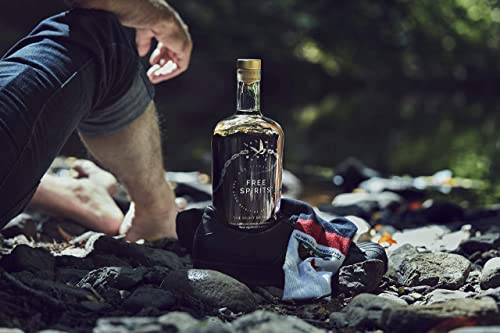 Free Spirits | The Spirit of Tequila | Non-Alcoholic, 750ml, Oaky Vanilla-Kissed, Smoky & Agave Notes, Ultra Low Calorie, Low Sugar, Vegan, Gluten Free, Mood Lifting Vitamins