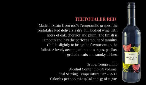 Red Wine - Non Alcoholic, 750mL Bottle | Tempranillo Grapes