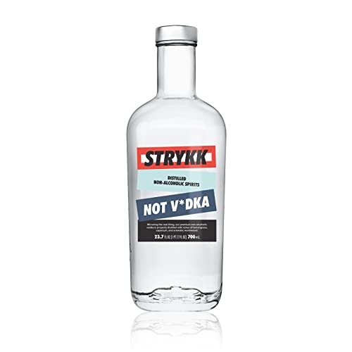 STRYKK NOT VODKA | Zero Proof Non Alcoholic Spirit Alternative With Warming Spice and Cooling Menthol | All Natural, No Sugar, Fat, Carbs, or Artificial Flavors 700ml